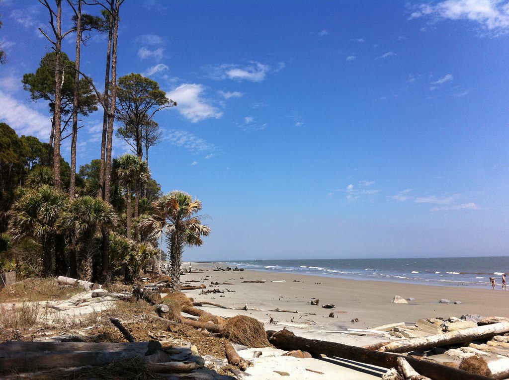 snorkeling in hunting island state park